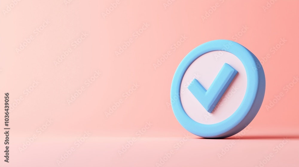 Symbol of Approval and Success in Simple Modern Design Symbol of Approval and Success in Simple Modern Design