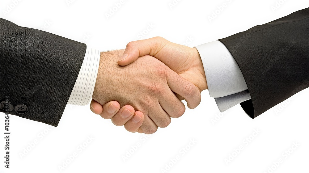 Successful Business Handshake Between Two Professional Partners Successful Business Handshake Between Two Professional Partners