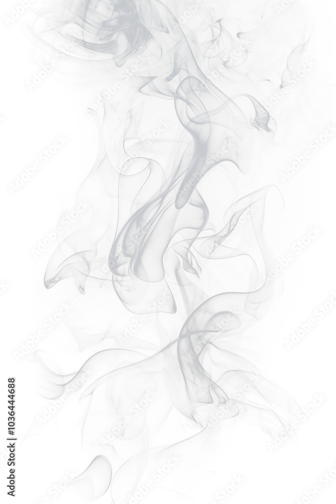 Smoke on transparent background, Soft White and Grey Smoke Vapor and Fume Shapes on Transparent Background for Atmospheric Digital Designs and Visual Effects