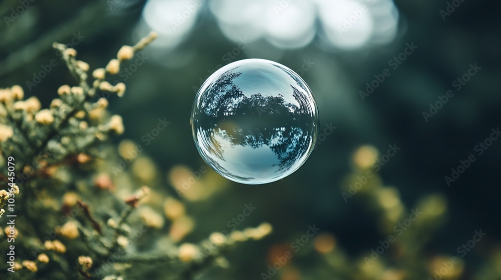 Crystal Ball Reflecting Sky Crystal Ball Reflecting Sky