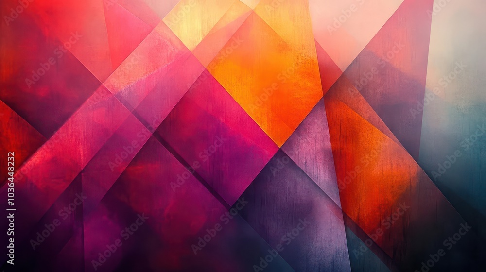 Abstract digital art with vibrant colors and geometric shapes, Artistic, Modernity Abstract digital art with vibrant colors and geometric shapes, Artistic, Modernity