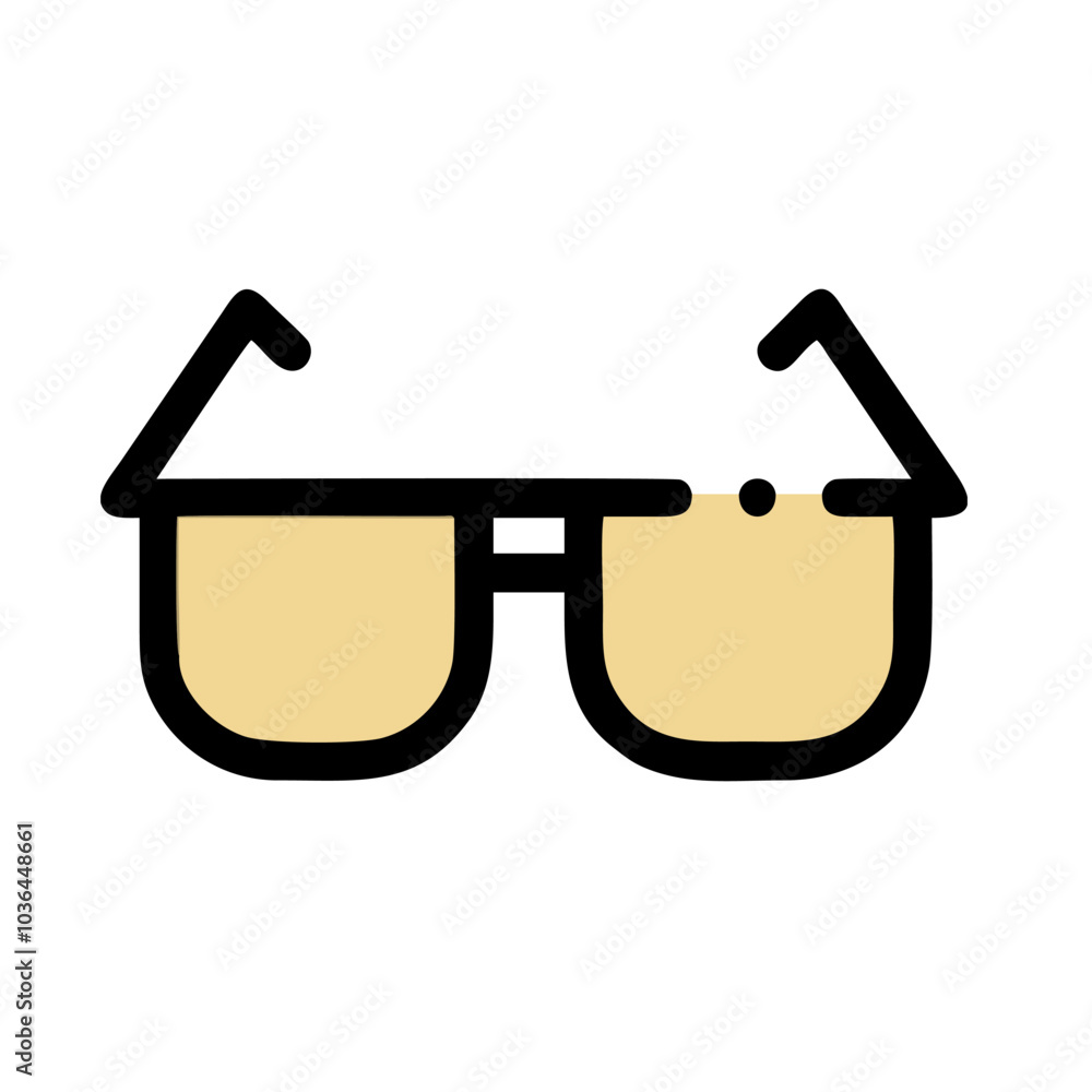 glasses icon on white background glasses icon on white background