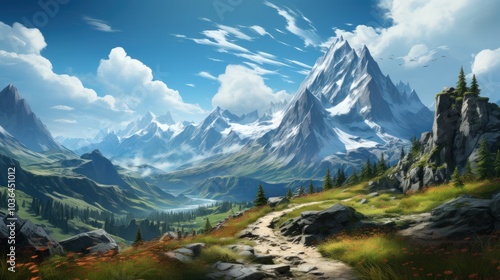 Majestic Mountain Landscape