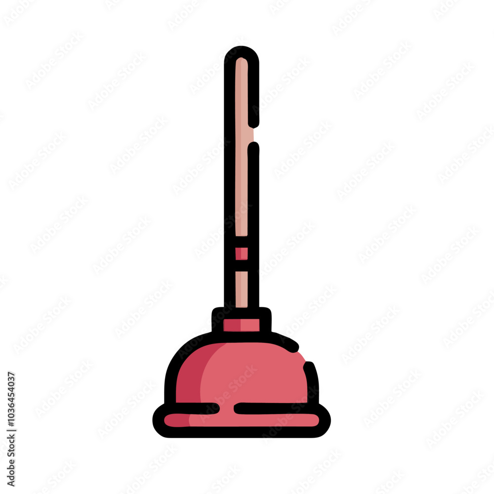 plunger isolated on white plunger isolated on white