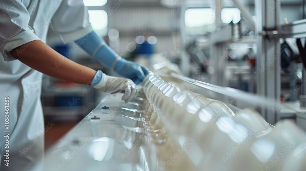 A close-up of wind turbine blades being tested in a lab, with a researcher analyzing the material durability for long-term renewable energy use. A close-up of wind turbine blades being tested in a lab, with a researcher analyzing the material durability for long-term renewable energy use.