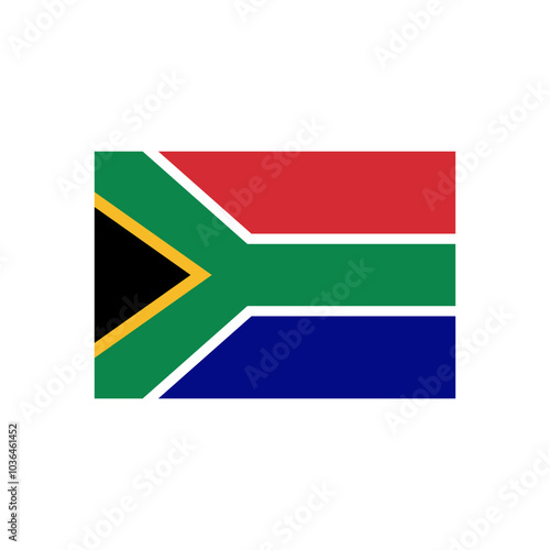 Free Download National flag of South Africa. South African country flag vector illustration isolated on white - GFXLoad