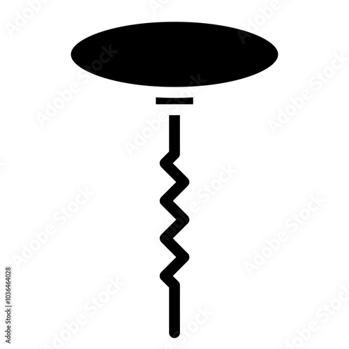 wine opener icon, corckscrew