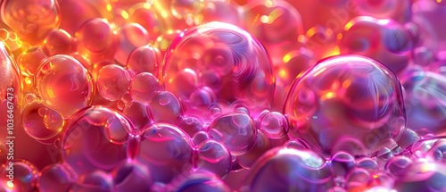 Vibrant and iridescent bubbles captivating close-up of colorful soap bubbles reflecting light in a mesmerizing spectrum of colors