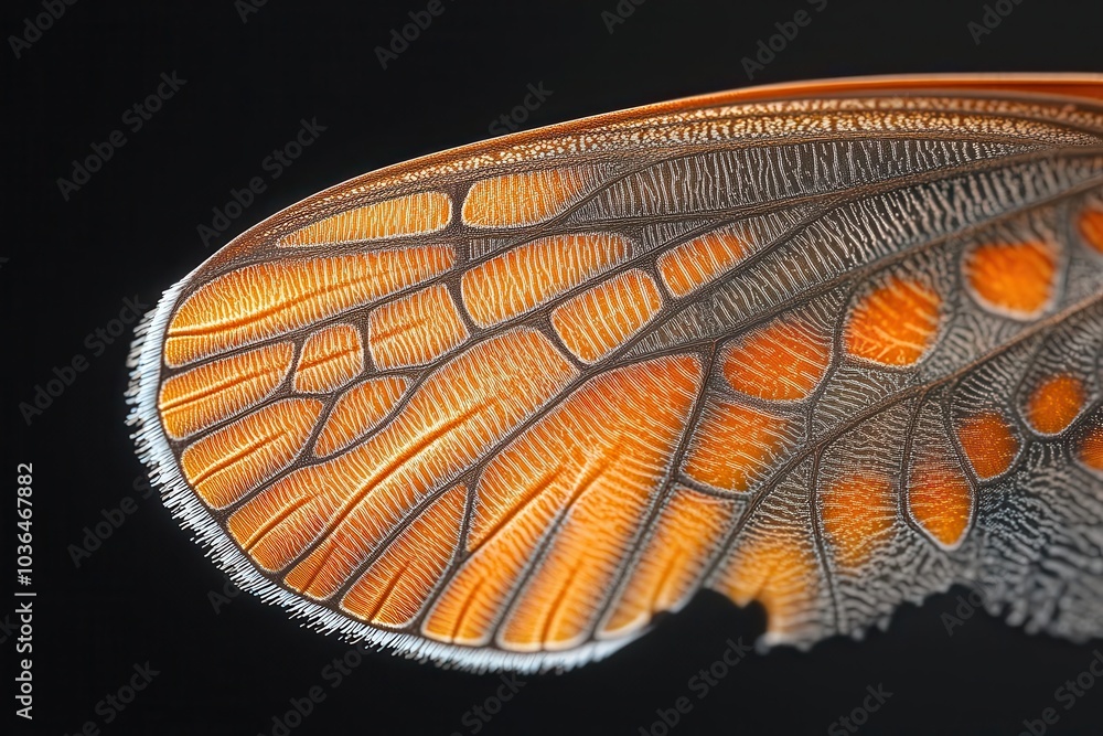 Close-up of a butterfly wing with detailed patterns, Nature macro, Beauty Close-up of a butterfly wing with detailed patterns, Nature macro, Beauty