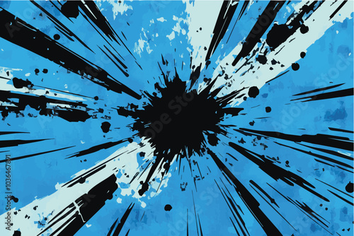 Illustration of Comic Speed Lines background