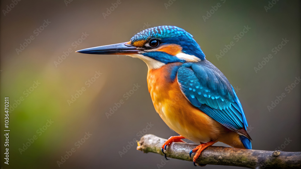 Fototapeta premium kingfisher on the branch