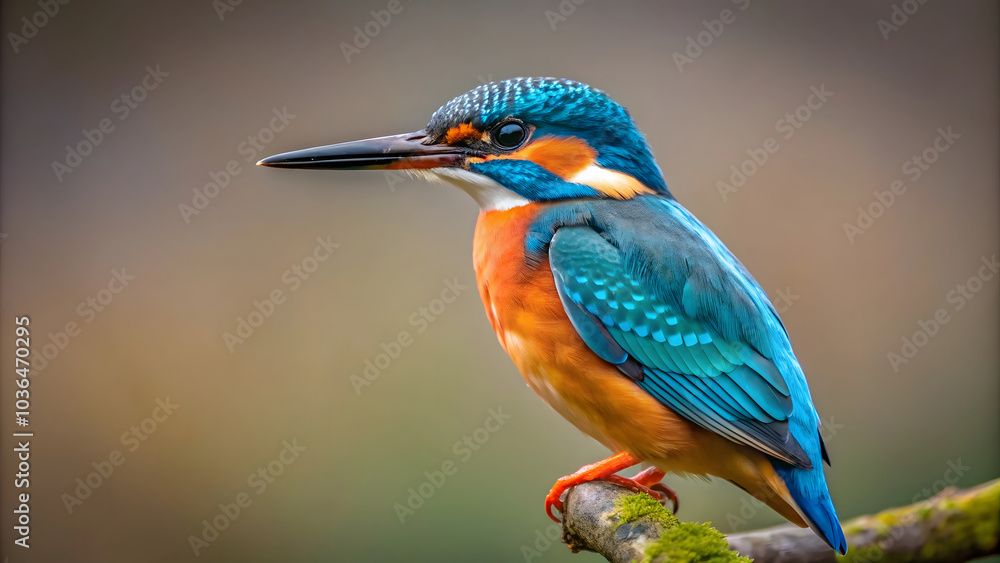 Fototapeta premium kingfisher on the branch