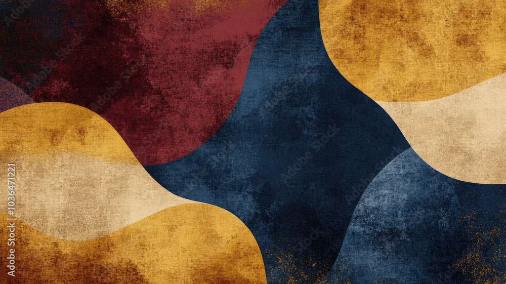 Colorful abstract art with bold geometric shapes and textured background Colorful abstract art with bold geometric shapes and textured background