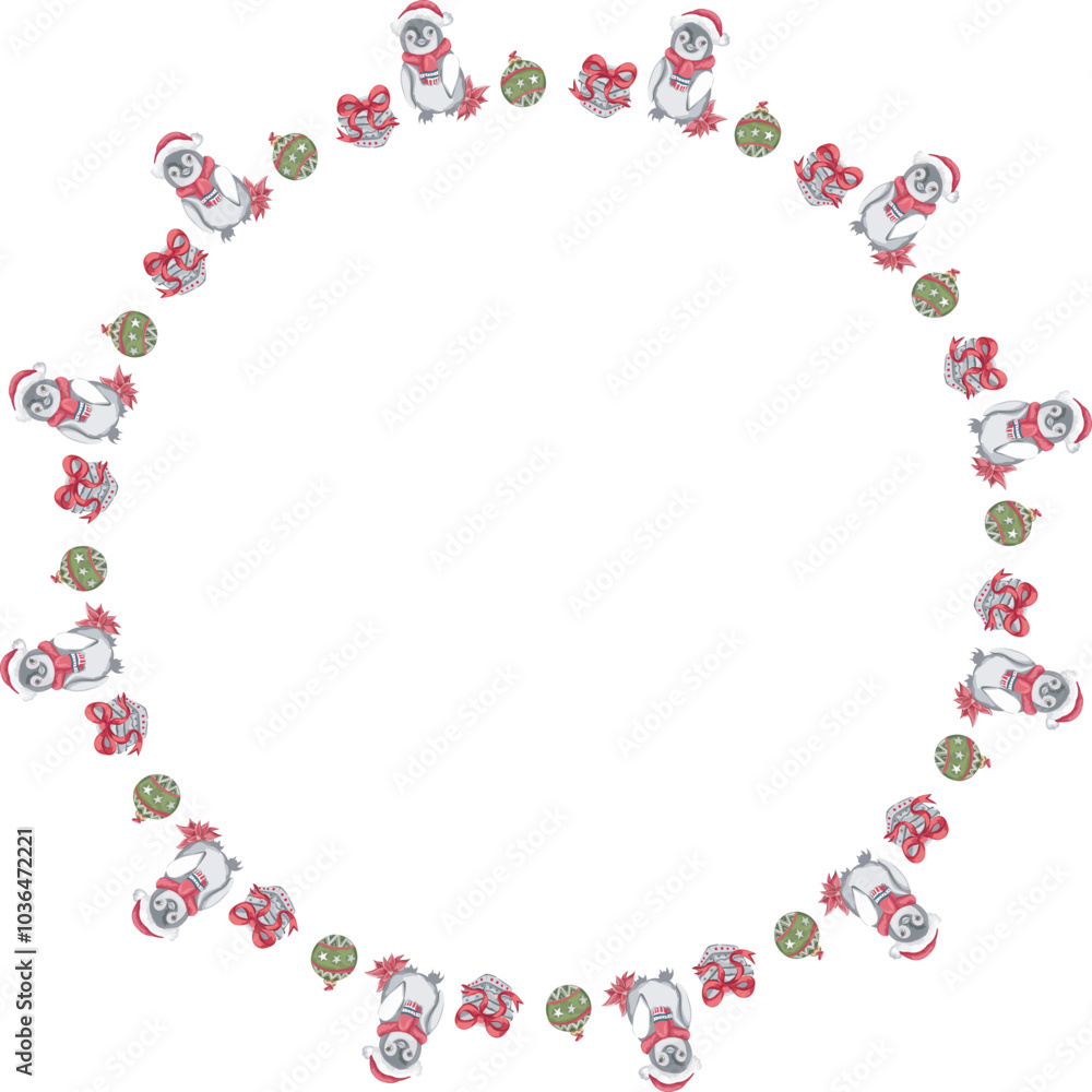 Christmas wreath on white background. Vector illustration. Christmas wreath on white background. Vector illustration.