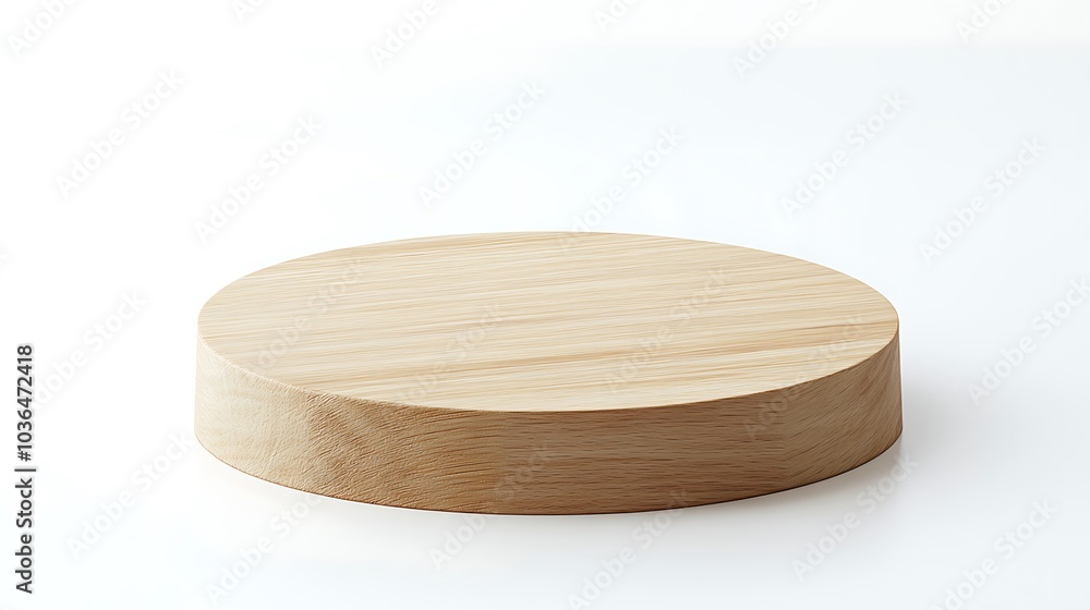 Round Wooden Platform