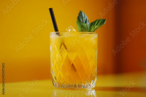 cocktail drink on dark background