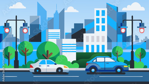 city street scene