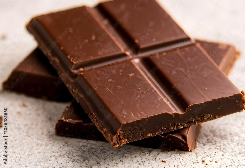 pieces of chocolate pieces of chocolate
