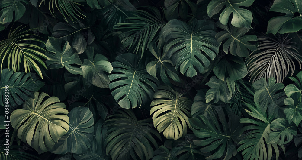 abstract green leaf texture, tropical leaf foliage nature dark green background
abstract green leaf texture, tropical leaf foliage nature dark green background