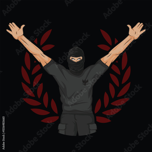 Ultras garuda mascot vector