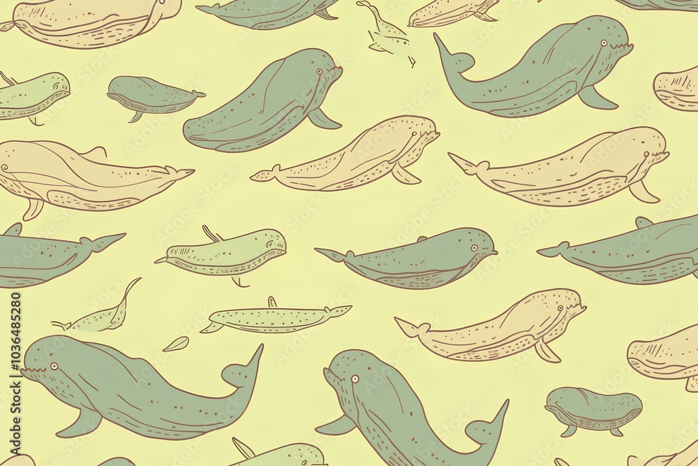 Obraz premium seamless pattern with feathers