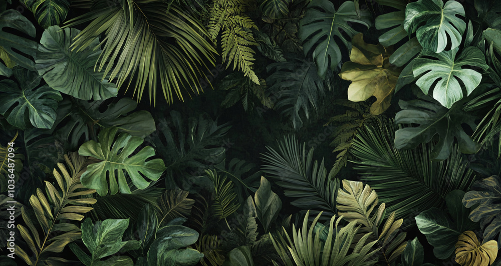 closeup nature view of green leaf and palms background. Flat lay, dark nature concept, tropical leaf
closeup nature view of green leaf and palms background. Flat lay, dark nature concept, tropical leaf