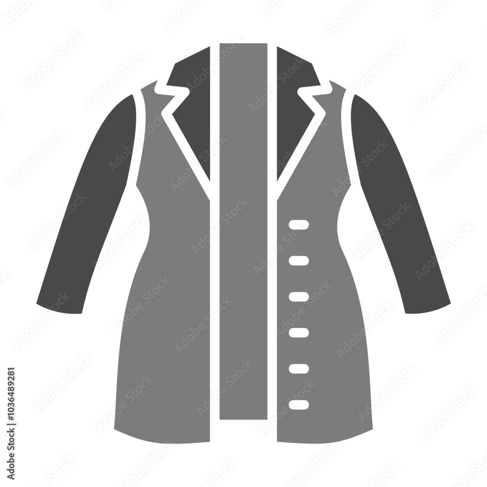 Naklejka premium Lab Uniform Icon