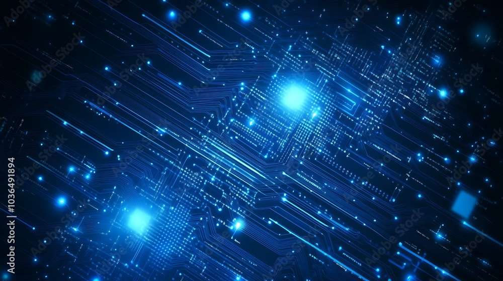 Naklejka premium Abstract Digital Circuitry