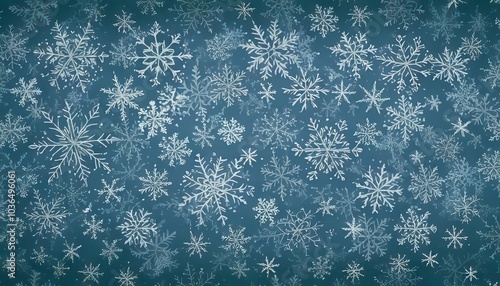 Christmas Snowflake Background. Seamless pattern. Generated image