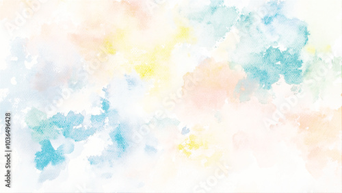 watercolor bright soft colorful texture background. Textura de acuarela con colores claros y fondo luminosos. Watercolor vector abstract background, pattern, texture. For design, pastel colors. Waterc