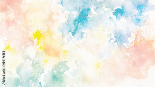 watercolor bright soft colorful texture background. Textura de acuarela con colores claros y fondo luminosos. Watercolor vector abstract background, pattern, texture. For design, pastel colors. Waterc