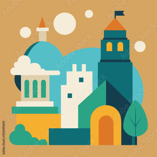 Stone Stories The Art of Historic Structures vector