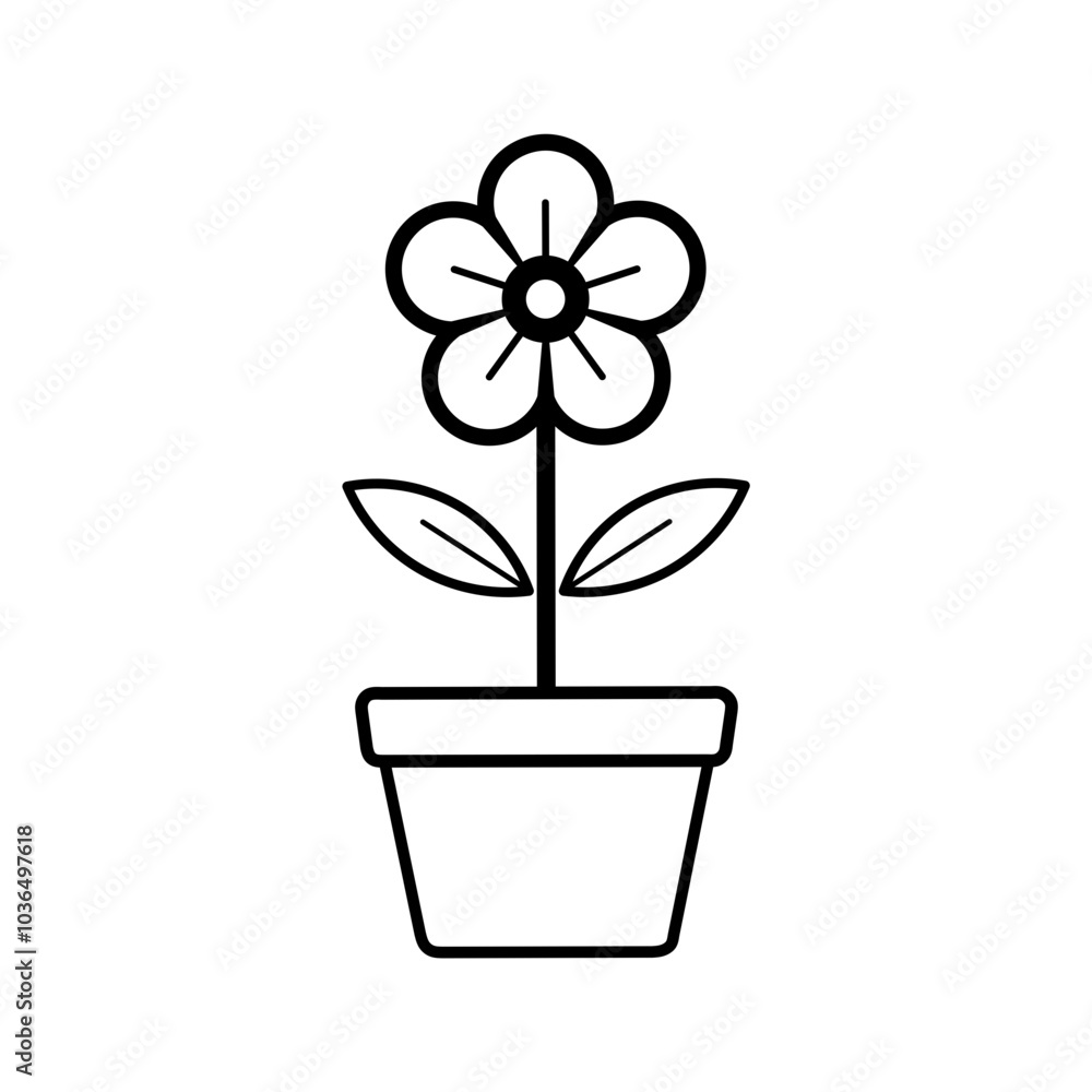 flower in a pot flower in a pot