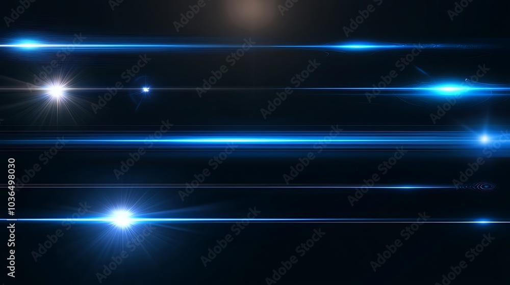Collection of Blue Light Effects Collection of Blue Light Effects