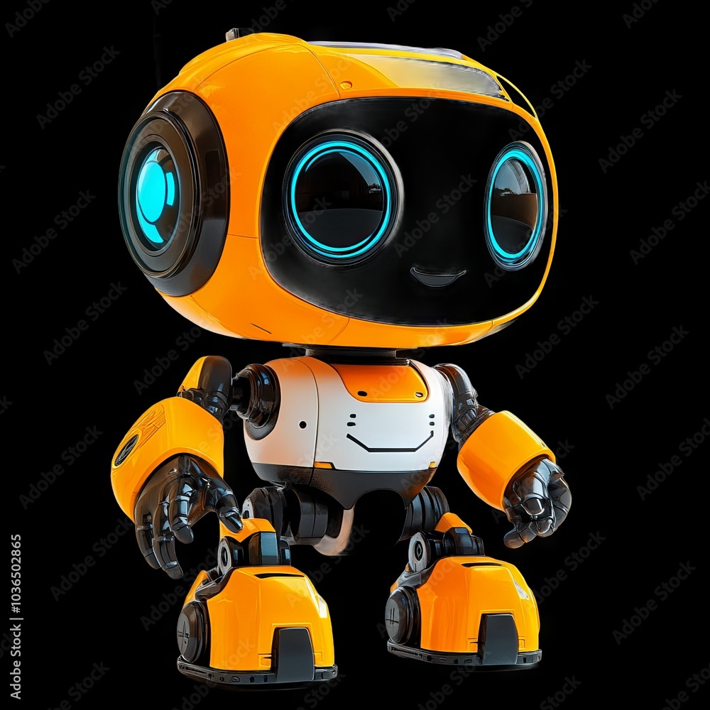 Robot toy modern plastic on transparent background, 3D, photo. For children, gift. Robot toy modern plastic on transparent background, 3D, photo. For children, gift.
