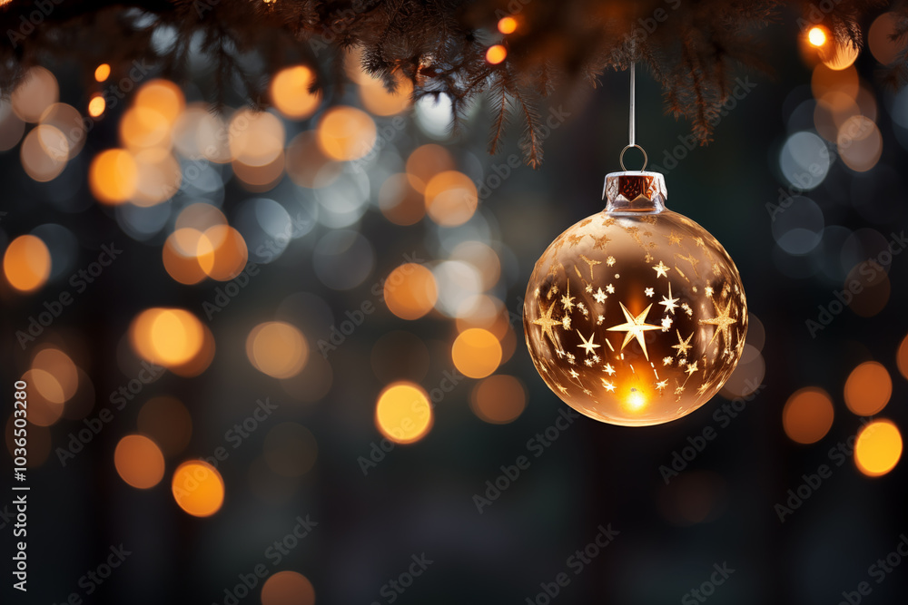 Christmas decoration on dark background Christmas decoration on dark background
