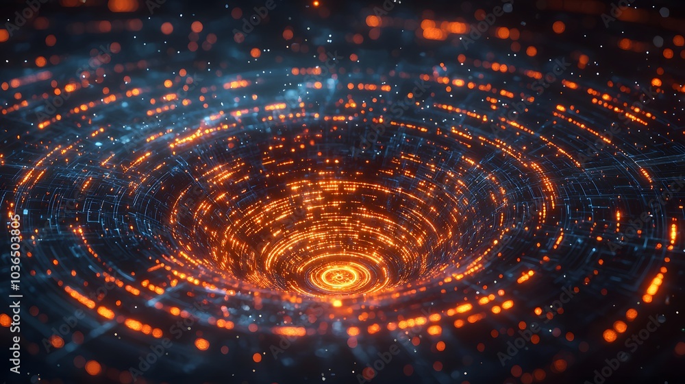Holographic Circuit Spiral in Dark Space Holographic Circuit Spiral in Dark Space