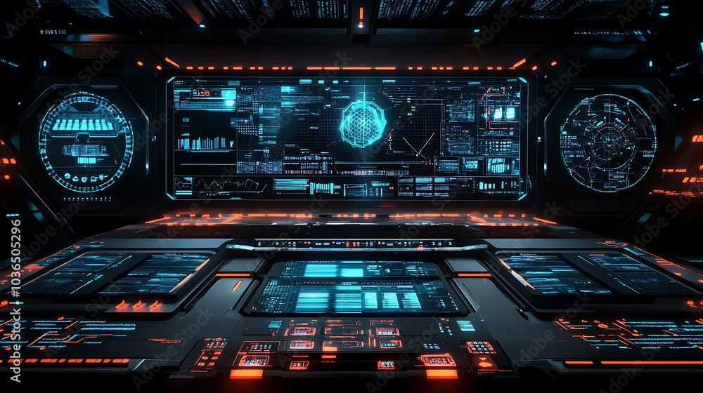 Fototapeta premium Abstract Green Tunnel