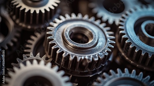 A dynamic image of interlocking gears, their movement symbolizing mechanical efficiency and engineering ingenuity.