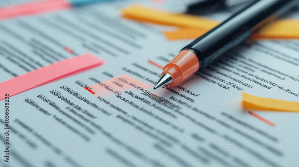 A close-up of legal documents with highlighted sections on new business rules A close-up of legal documents with highlighted sections on new business rules