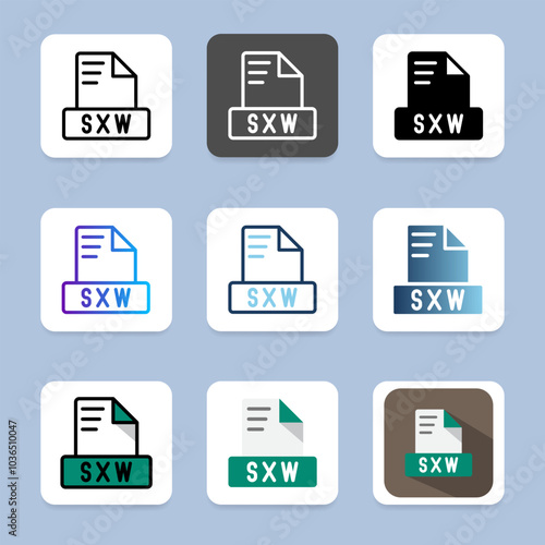 Set sxw icons file format for an intuitive interface, suitable for web, ui and mobile app needs.