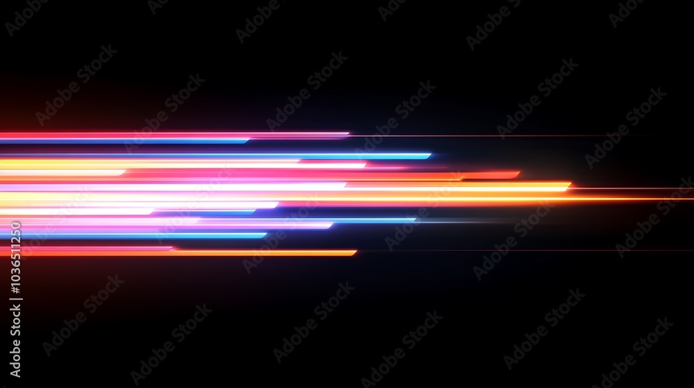 Fototapeta premium Abstract Neon Swirls
