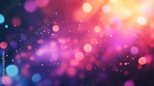 A vibrant abstract background with colorful bokeh lights creating a dreamy atmosphere.