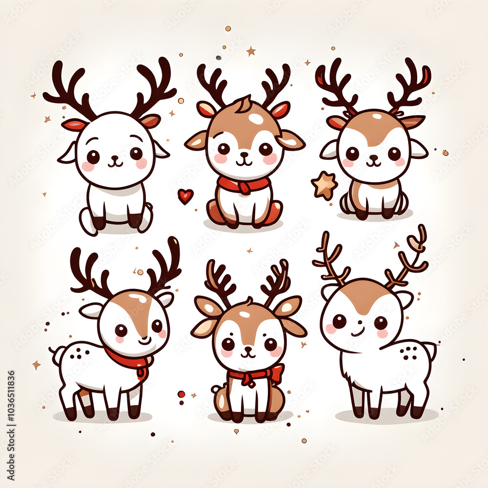 christmas reindeer set christmas reindeer set