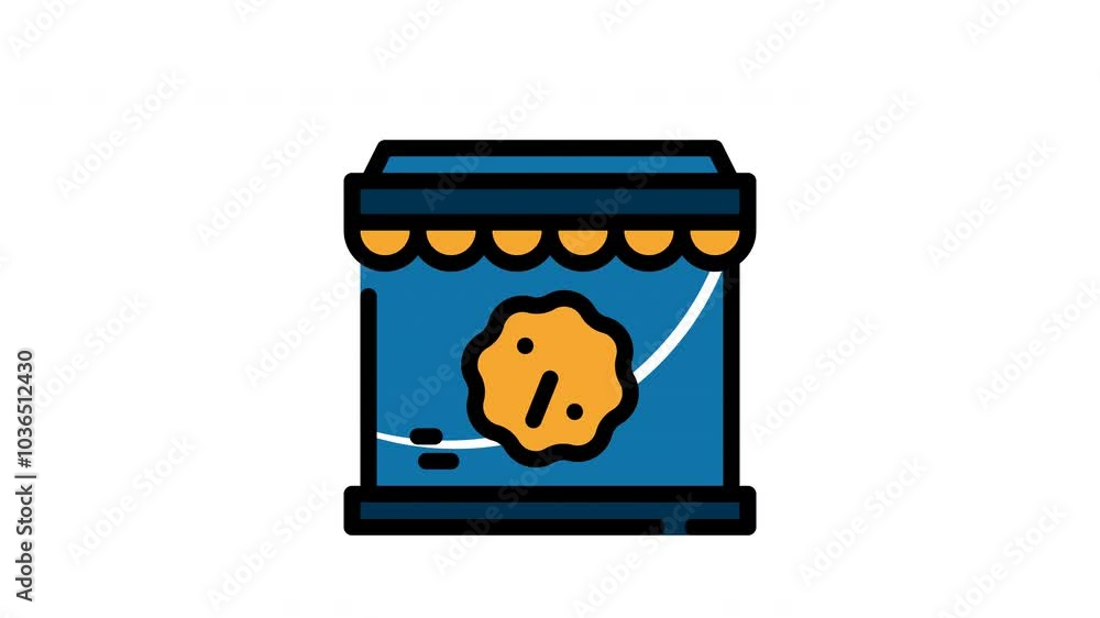 Online store with awning, percent sign, discount, sale. Great for promotions, sales, discounts, marketing materials, retail advertisements.
Online store with awning, percent sign, discount, sale. Great for promotions, sales, discounts, marketing materials, retail advertisements.