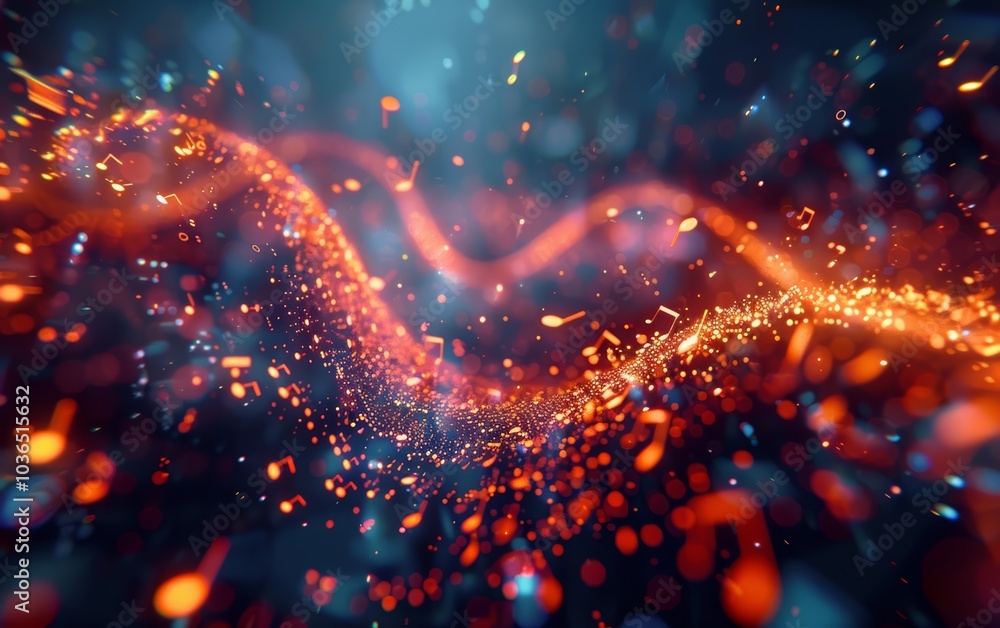 An abstract image featuring glowing orange and blue particles that create a flowing wave-like effect, evoking a sense of motion and energy. An abstract image featuring glowing orange and blue particles that create a flowing wave-like effect, evoking a sense of motion and energy.