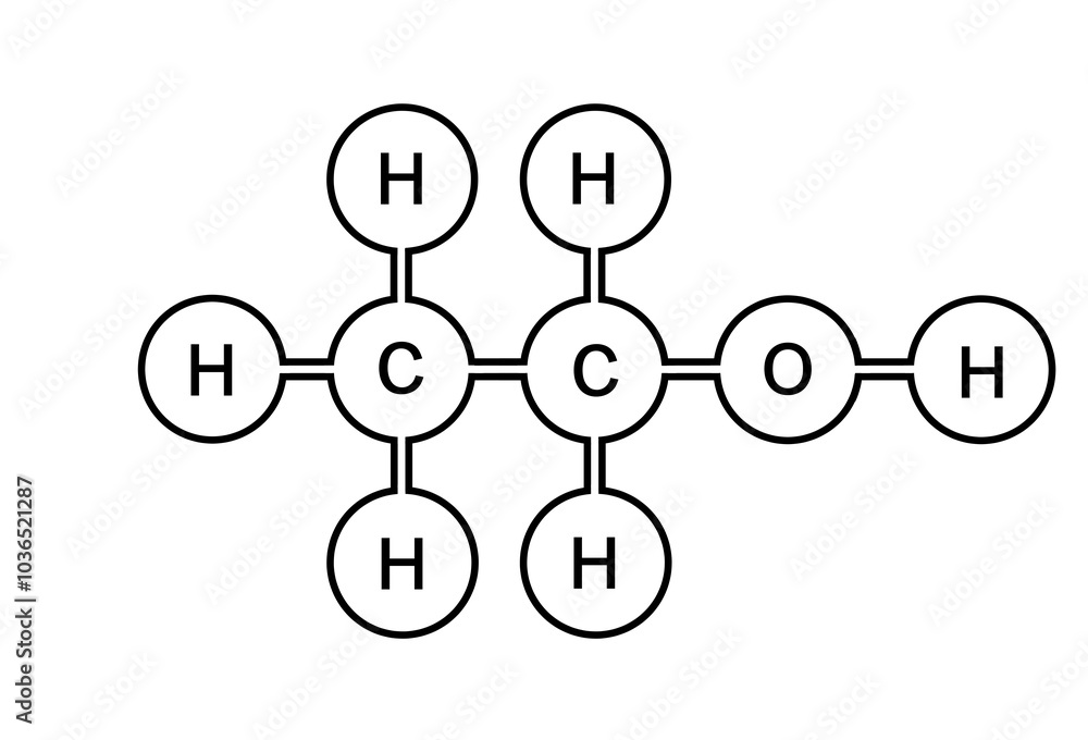 ethanol molecular icon ethanol molecular icon