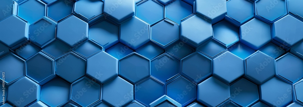 This large hexagon is geometrically designed with a shiny aluminum layer and contains reflections. It is illustrated in 3D. This large hexagon is geometrically designed with a shiny aluminum layer and contains reflections. It is illustrated in 3D.