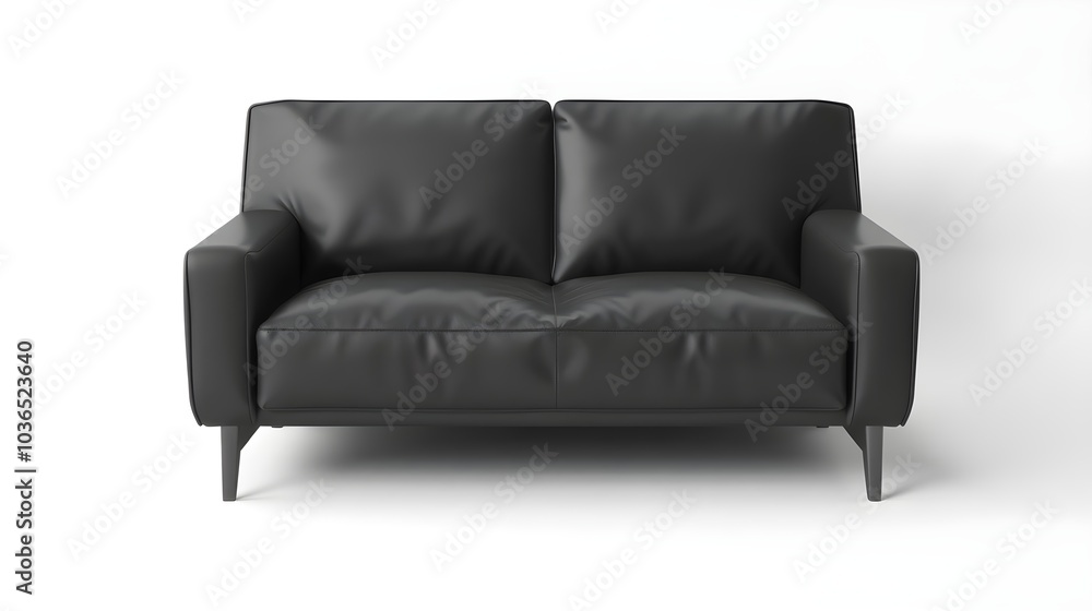Modern Black Leather Sofa Modern Black Leather Sofa