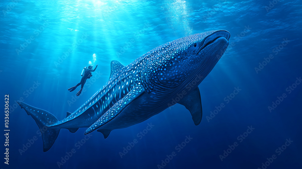 Diving Deep An Adventurous Encounter with the Majestic Whale Shark Beneath the Ocean's Surface Diving Deep An Adventurous Encounter with the Majestic Whale Shark Beneath the Ocean's Surface